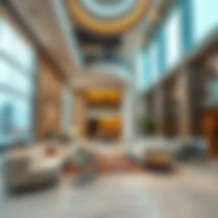 Interior view highlighting the modern features of the Ali Omran Building