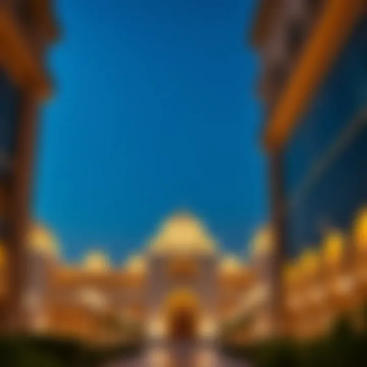 Architectural details highlighting the design of Al Burj Al Shamikha