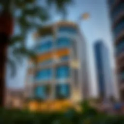 Stunning view of Binghatti Building showcasing its unique architectural design