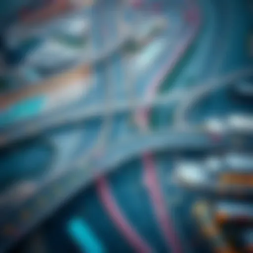 Aerial view of Dubai showcasing the Darb Salik toll system