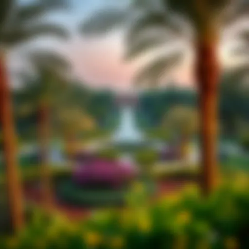 Stunning view of the landscaped gardens in Discovery Gardens