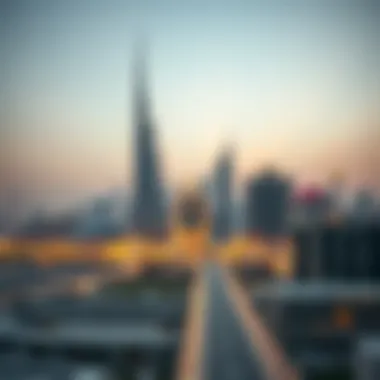 Dubai Skyline: A Symbol of Safety and Modernity Panoramic view of Dubai skyline showcasing safety and modernity