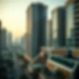 Scenic view of Jumeirah Lake Towers showcasing modern architecture
