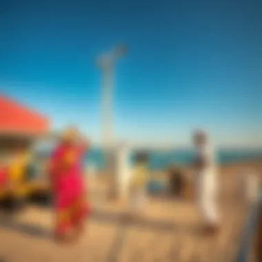 Vibrant local culture displayed through art and traditional activities on the island
