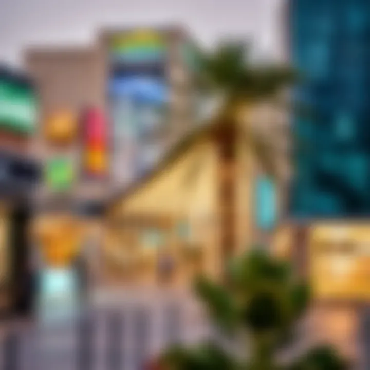Vibrant commercial area in Al Jaddaf
