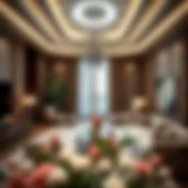 Luxurious interior design of a residence in Bugatti Tower