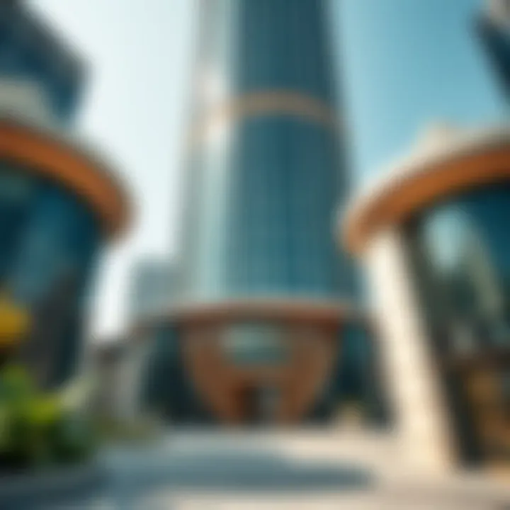 Architectural details of Regal Tower
