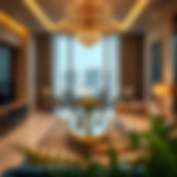 Interior design of a lavish apartment in Marina Residence Palm