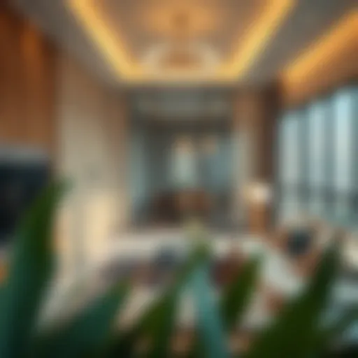 Modern partitioned living space showcasing flexibility