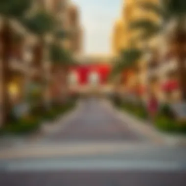 Neighborhood Amenities in Jumeirah 2 A vibrant neighborhood view highlighting amenities in Jumeirah 2