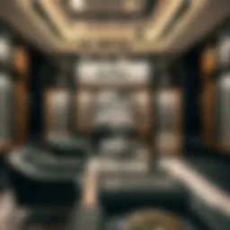 Interior design showcasing luxury eyewear collection