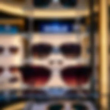 Stylish display of premium sunglasses