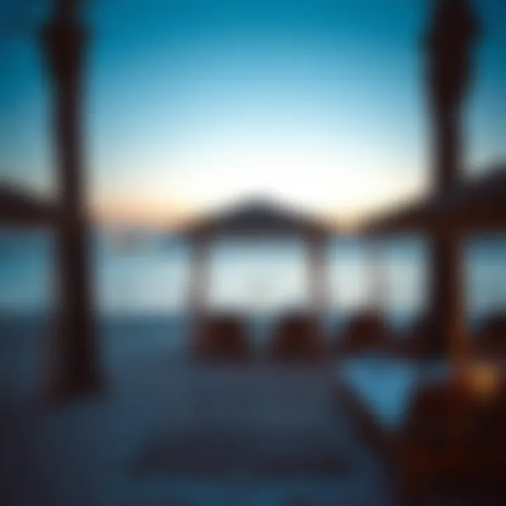 Tranquil beach atmosphere near Jumeirah Beach Residence