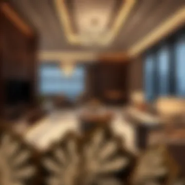Luxurious interior of a residential unit in Binary Tower with modern furnishings