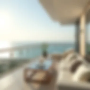 Spacious balcony with breathtaking ocean views