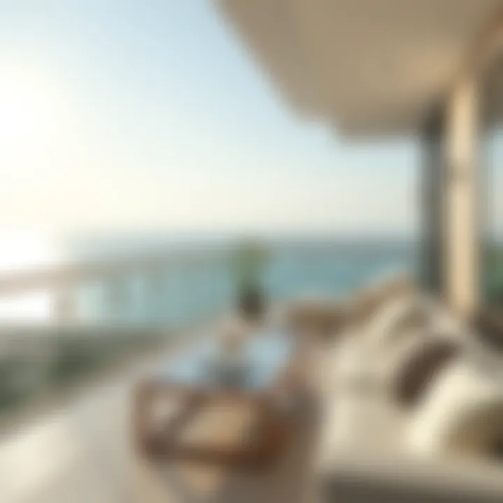 Spacious balcony with breathtaking ocean views