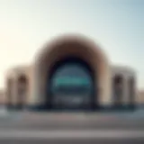 Metro station exterior view in Al Quoz