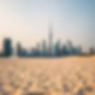 Panoramic View of the Skyline from the Beach Panoramic view of the skyline from the beach