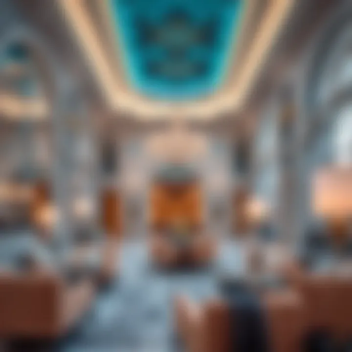 Interior design showcasing luxury and elegance in Al Burj Al Shamikha