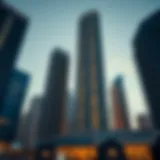 A modern skyscraper representing the Dubai real estate market