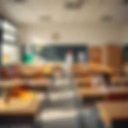 Classroom setting in a Dubai public school