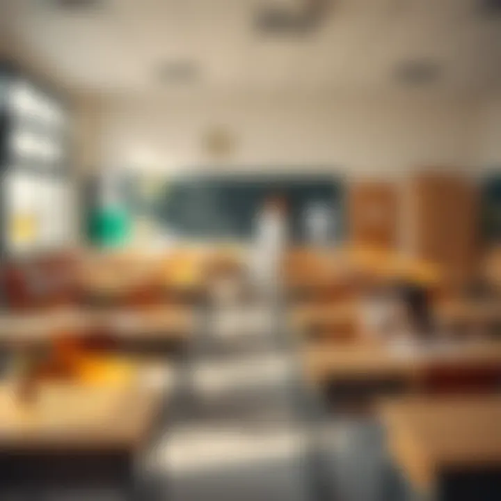 Classroom setting in a Dubai public school