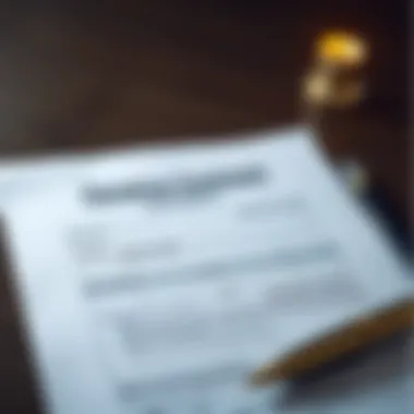 Tenancy Contract Document Overview Visual representation of a tenancy contract document