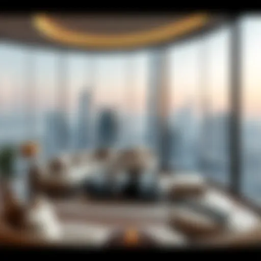 Scenic view of Dubai's skyline showcasing modern bachelor living spaces