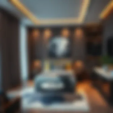 Contemporary Bachelor Room Interior Stylish bachelor room interior highlighting contemporary design
