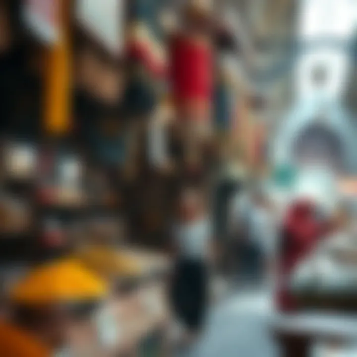 Visitors exploring the Spice Souk