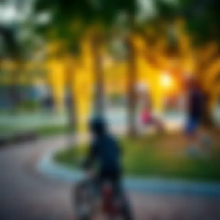 Recreational areas in Zaabeel Park filled with activities